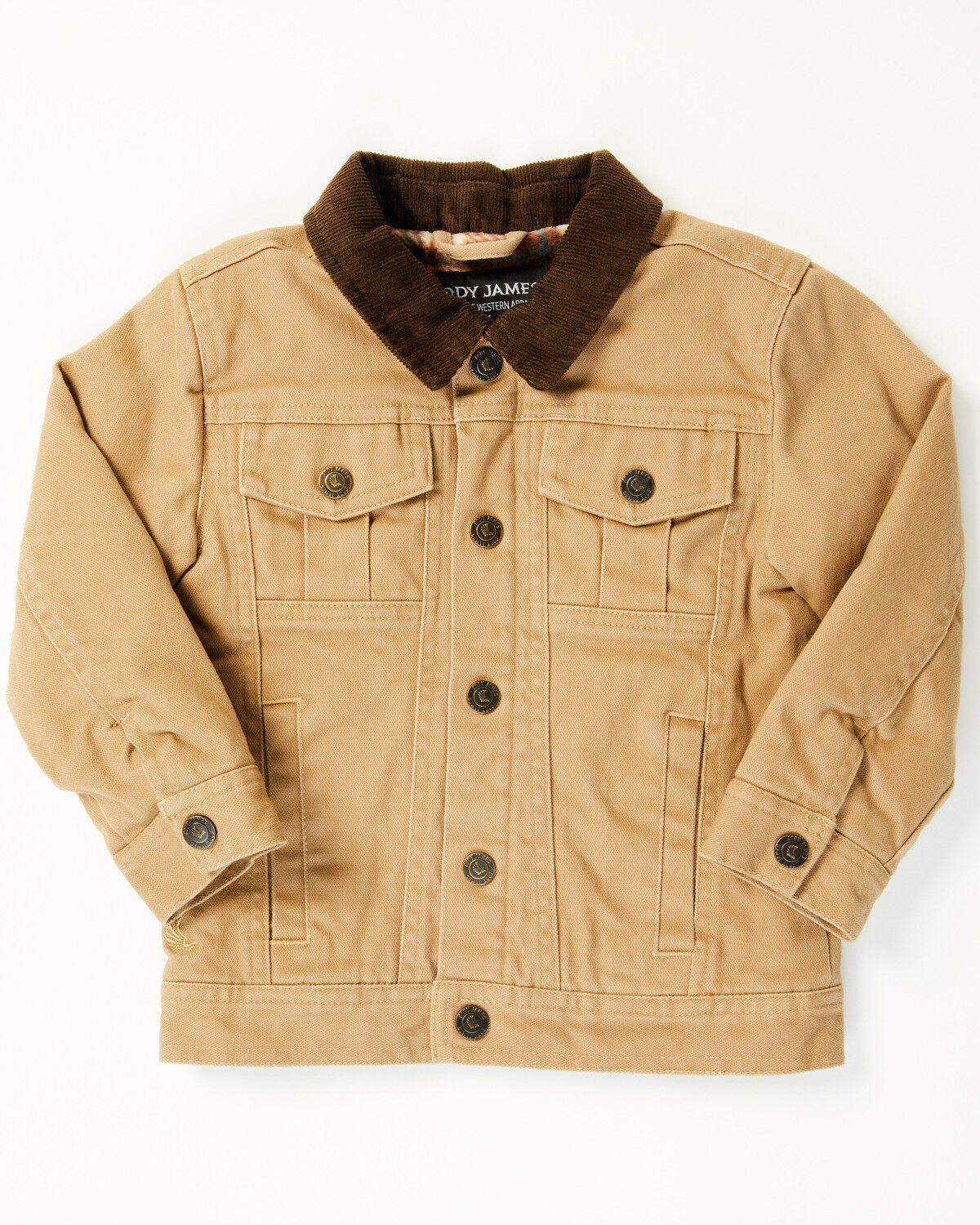 Cody James Toddler Boys' Ozark Washed Canvas Rancher Jacket, Beige, hi-res