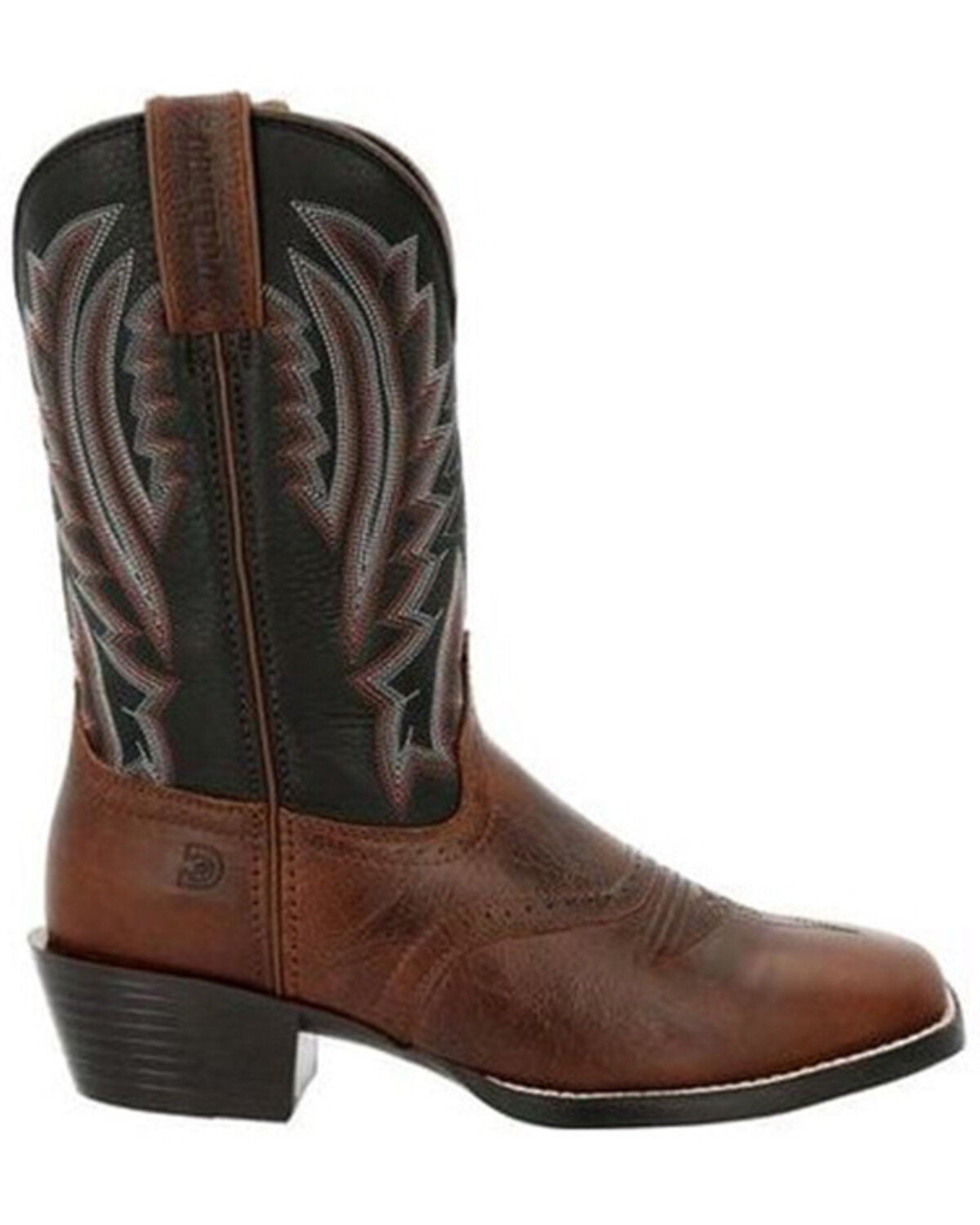 Image #2 - Durango Men's Westward Performance Western Boots - Broad Square Toe, Black, hi-res