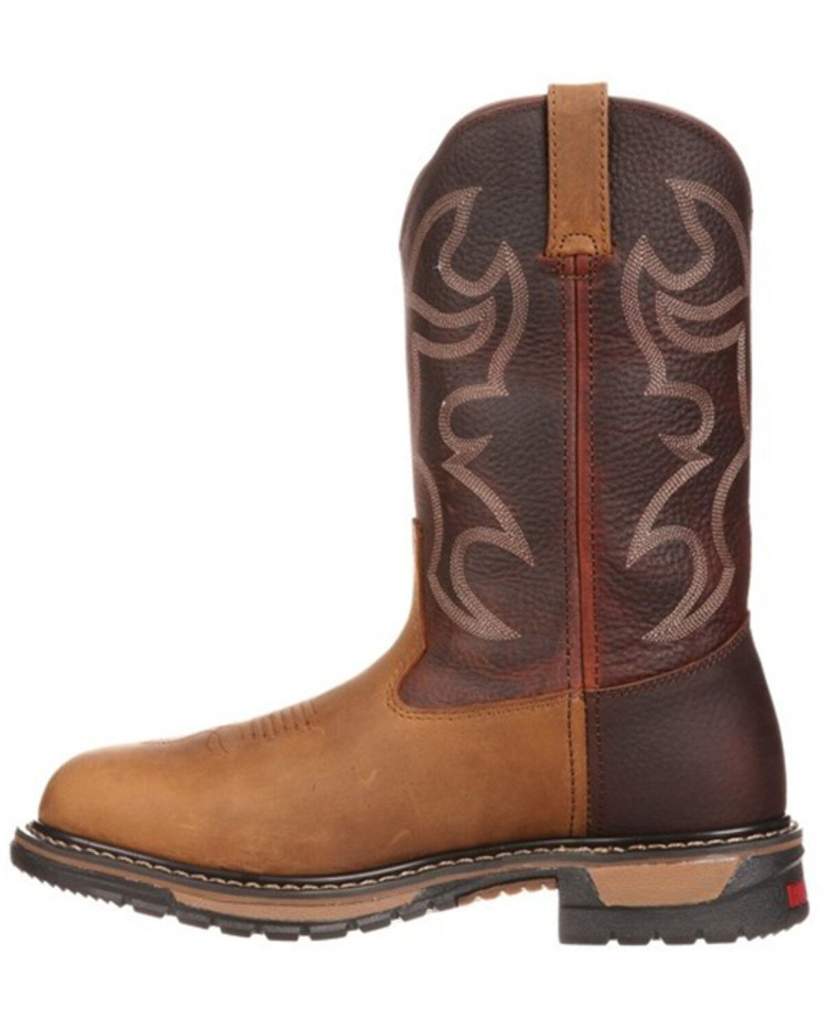 Image #3 - Rocky Men's Branson Roper Work Boots - Soft  Toe, Brown, hi-res
