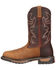 Image #3 - Rocky Men's Branson Roper Work Boots - Round Toe, Brown, hi-res