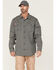 Image #1 - Hawx Men's FR Plaid Print Woven Long Sleeve Button Down Work Shirt - Tall, Navy, hi-res
