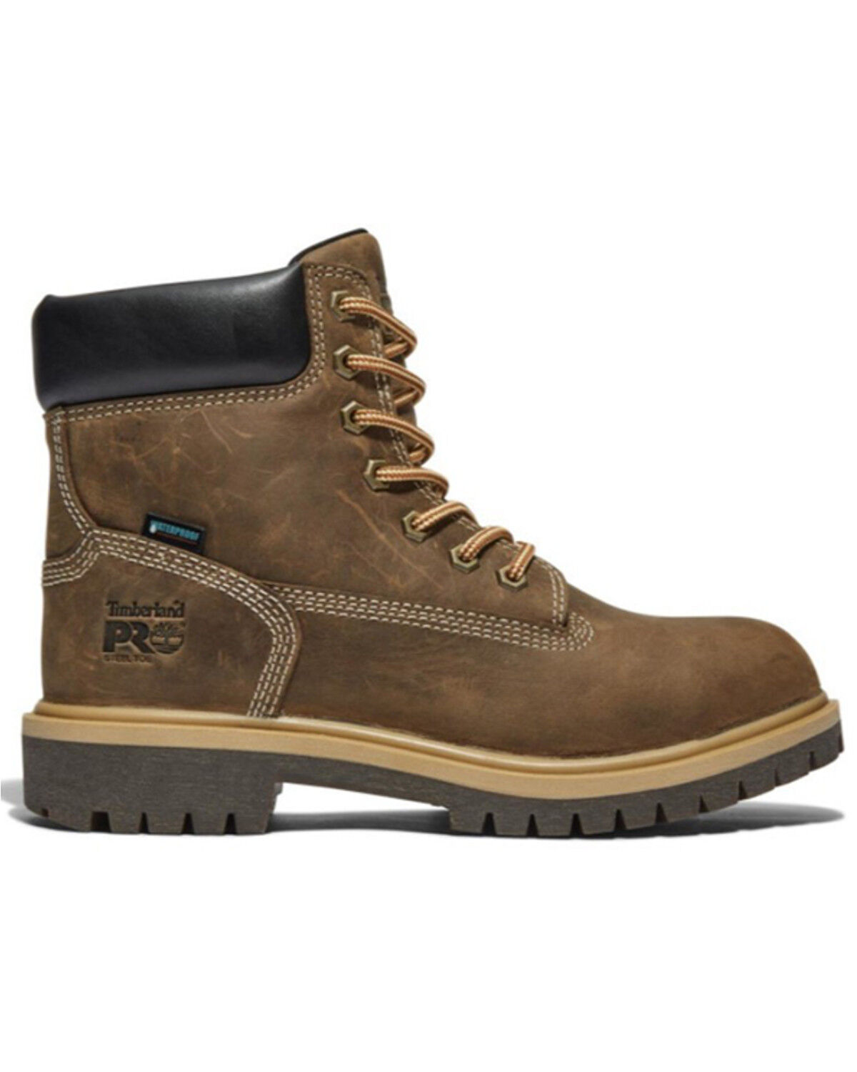 Image #2 - Timberland PRO Women's 6" Direct Attach Waterproof Work Boots - Steel Toe, Brown, hi-res