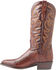 Image #3 - El Dorado Men's Handmade Ostrich Leg Brass Western Boots - Round Toe, Bronze, hi-res