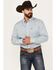 Image #1 - George Strait by Wrangler Men's Geo Print Long Sleeve Button-Down Western Shirt, , hi-res
