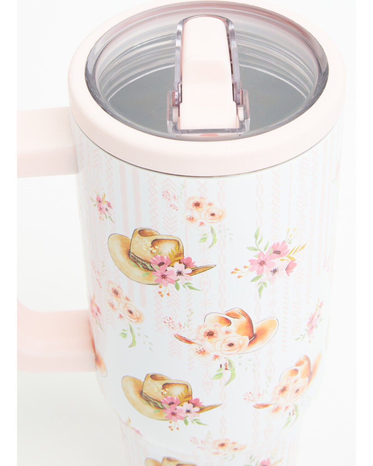 Image #2 - Boot Barn Floral Cowgirl 40oz Tumbler with Built-In Straw, Pink, hi-res