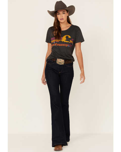 Image #4 - Ariat Women's Wild Country Graphic Tee, Charcoal, hi-res