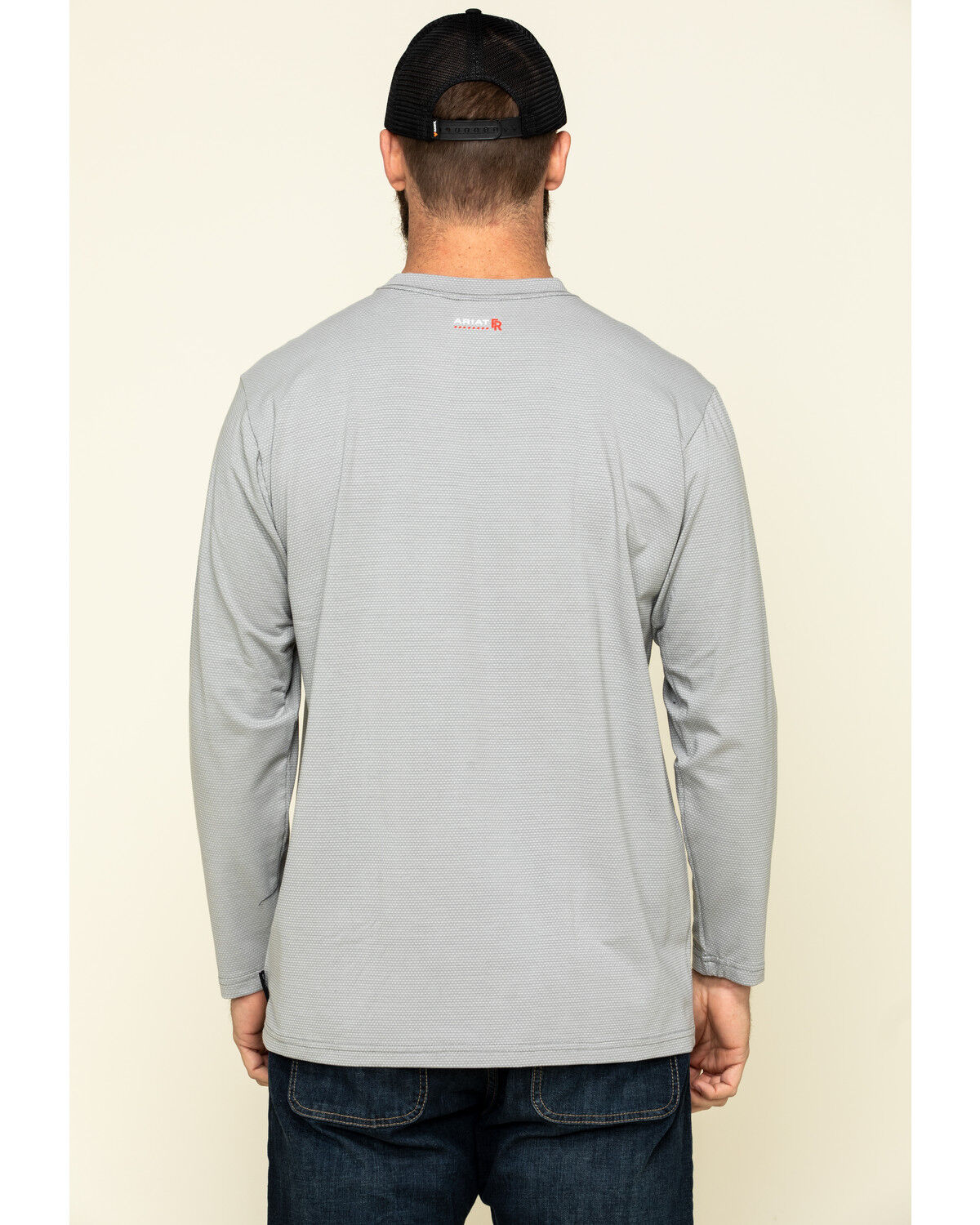 Image #2 - Ariat Men's FR Base Layer Long Sleeve Work T-Shirt - Tall, Navy, hi-res
