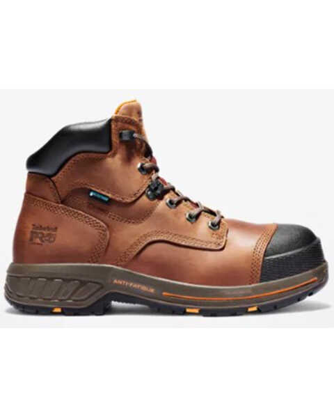 Image #2 - Timberland Men's Helix 6" Lace-Up Waterproof Work Boots - Soft Toe , No Color, hi-res