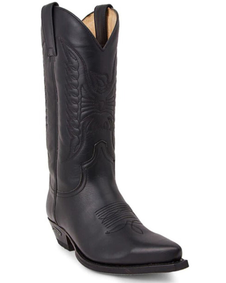 Sendra Men's Cuervo Western Boots - Pointed Toe , Black, hi-res