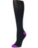 Image #1 -  Shyanne Women's 3-Pair Support Crew Socks, Black, hi-res