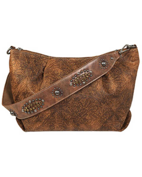 Nocona Women's Ophelia Concealed Carry Shoulder Handbag , Brown, hi-res