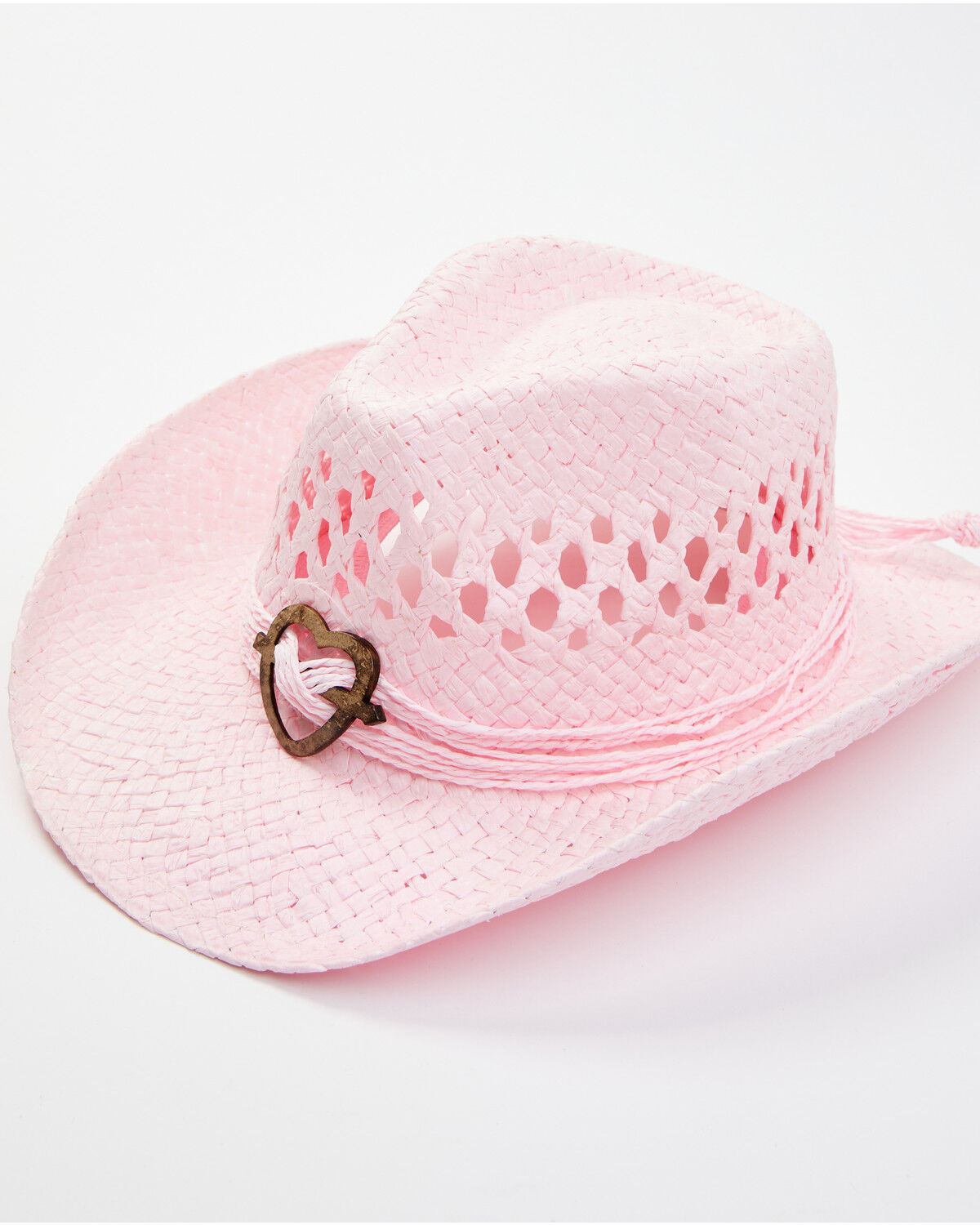 Image #1 - Shyanne Girls' Sweety Straw Western Hat, Pink, hi-res