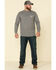 Image #3 - Carhartt Men's Granite FR Midweight Signature Logo Long Sleeve Work Shirt - Tall, Grey, hi-res
