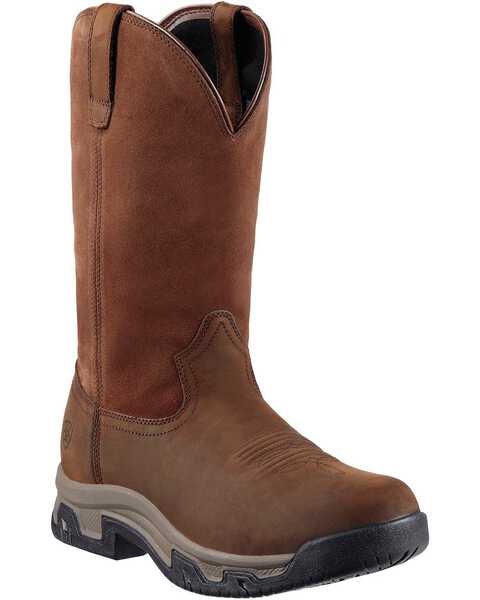 Image #1 - Ariat Men's Terrain H2O Pull On Boots - Round Toe, Distressed, hi-res