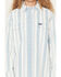 Image #3 - Wrangler Retro Women's Striped Long Sleeve Snap Denim Western Shirt, Blue, hi-res