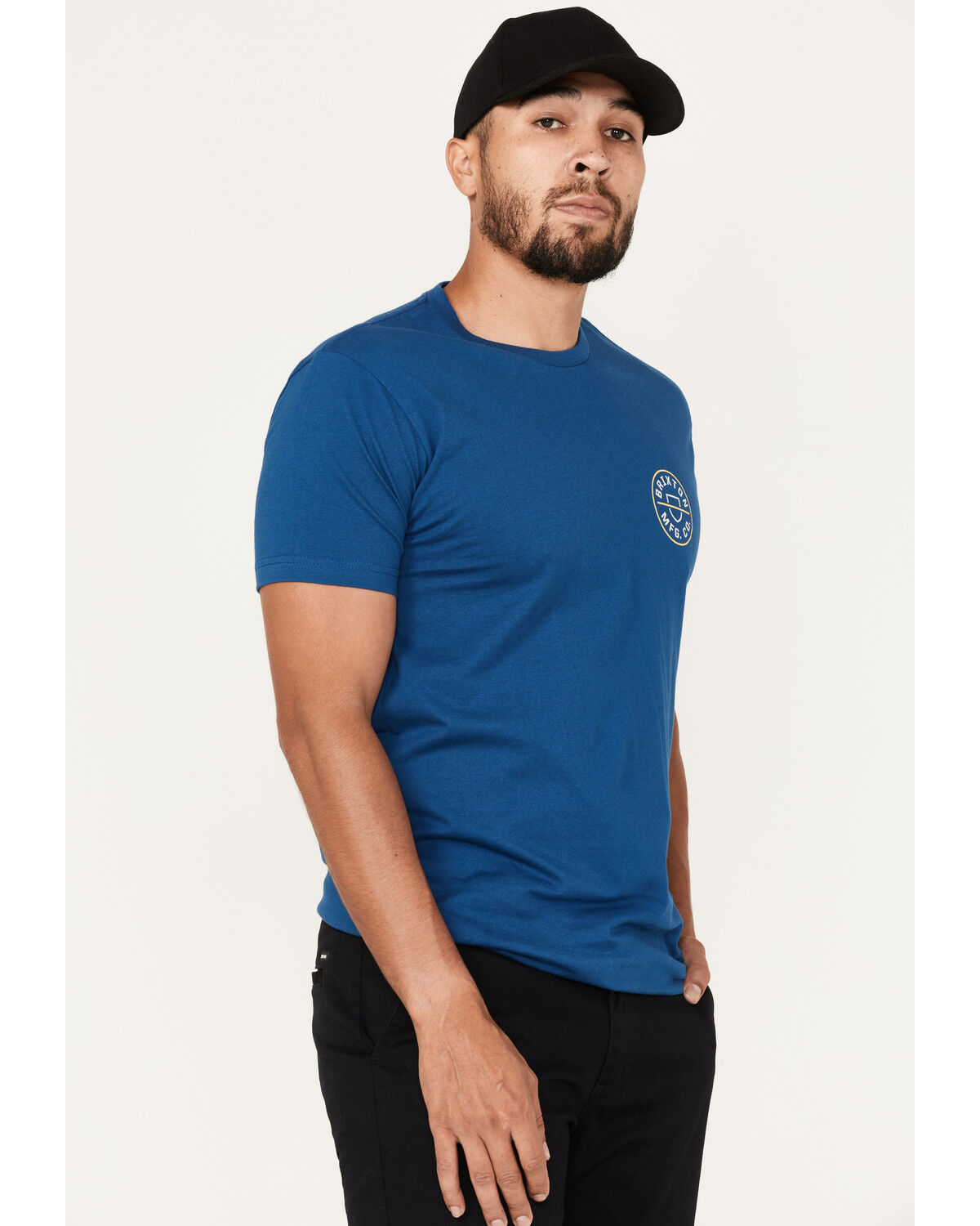 Image #3 - Brixton Men's Crest II Logo Graphic T-Shirt, Blue, hi-res