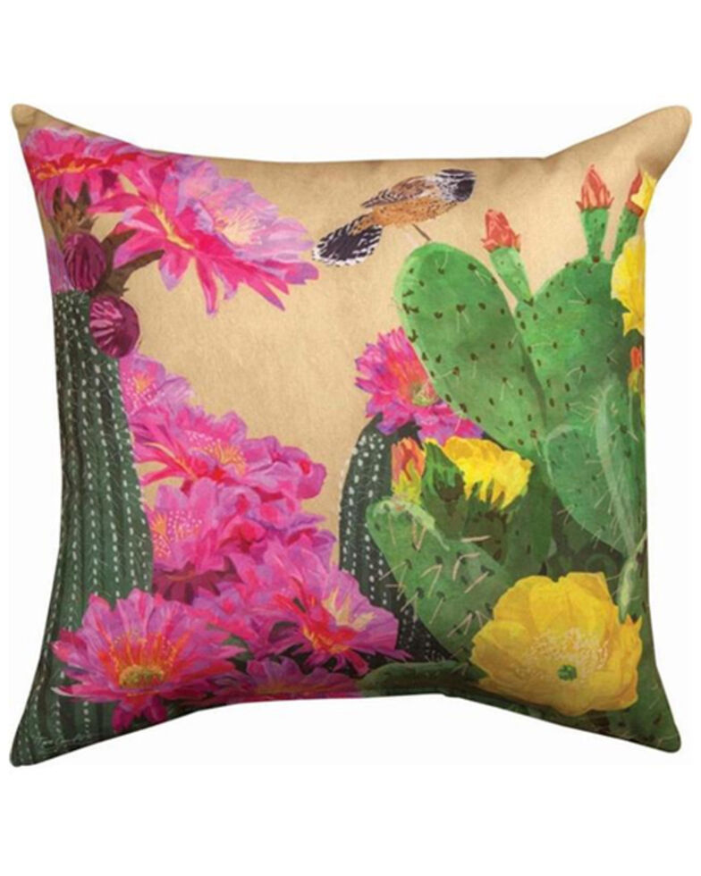 Manual Woodworkers Succulents & Friends Cactus Pillow, Multi, hi-res