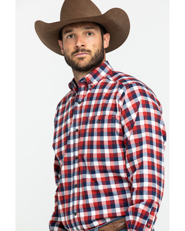 Ariat Men's Elzerman Performance Flannel Long Sleeve Western Shirt 