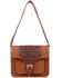 Scully Women's Tooled Flag Handbag, Brown, hi-res