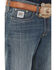 Image #2 - Cinch Men's Sliver Label Medium Wash Slim Straight Rigid Denim Jeans, Indigo, hi-res