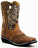 Smoky Mountain Women's Pawnee Camo Western Boots - Square Toe, Brown, hi-res