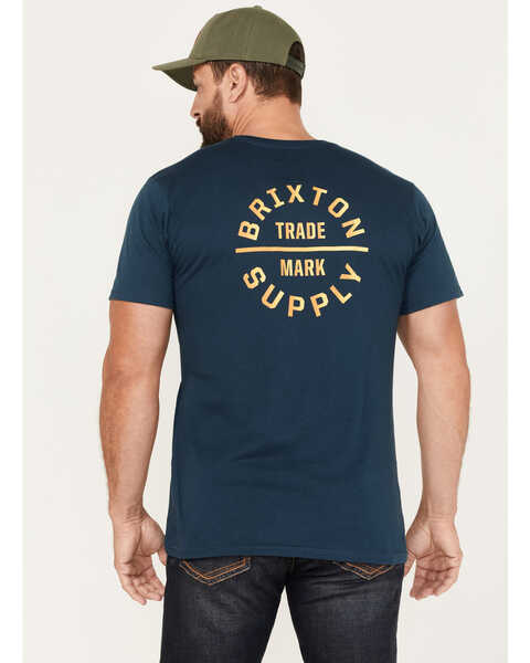 Image #2 - Brixton Men's Oath Logo Short Sleeve Graphic T-Shirt, Teal, hi-res