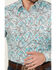 Image #3 - Rough Stock by Panhandle Men's Paisley Print Long Sleeve Pearl Snap Stretch Western Shirt, Turquoise, hi-res
