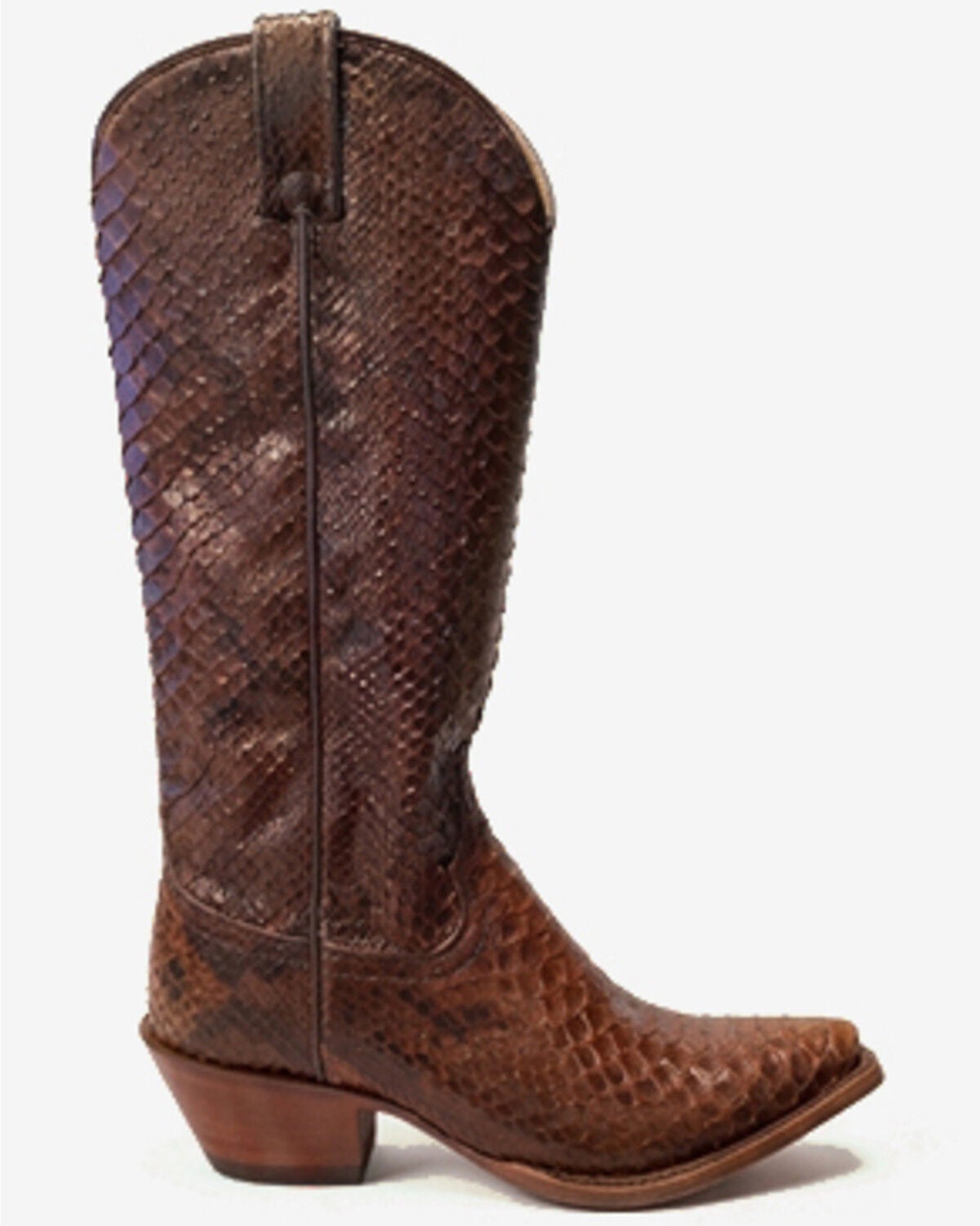 Idyllwind Women's Slay Exotic Python Western Boots - Snip Toe, Chocolate, hi-res
