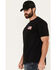 Image #2 - Howitzer Men's Patriot Defender Short Sleeve Graphic T-Shirt, Black, hi-res