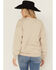 Image #4 - Youth in Revolt Women's Embroidered Lucky Crewneck Sweatshirt, Cream, hi-res