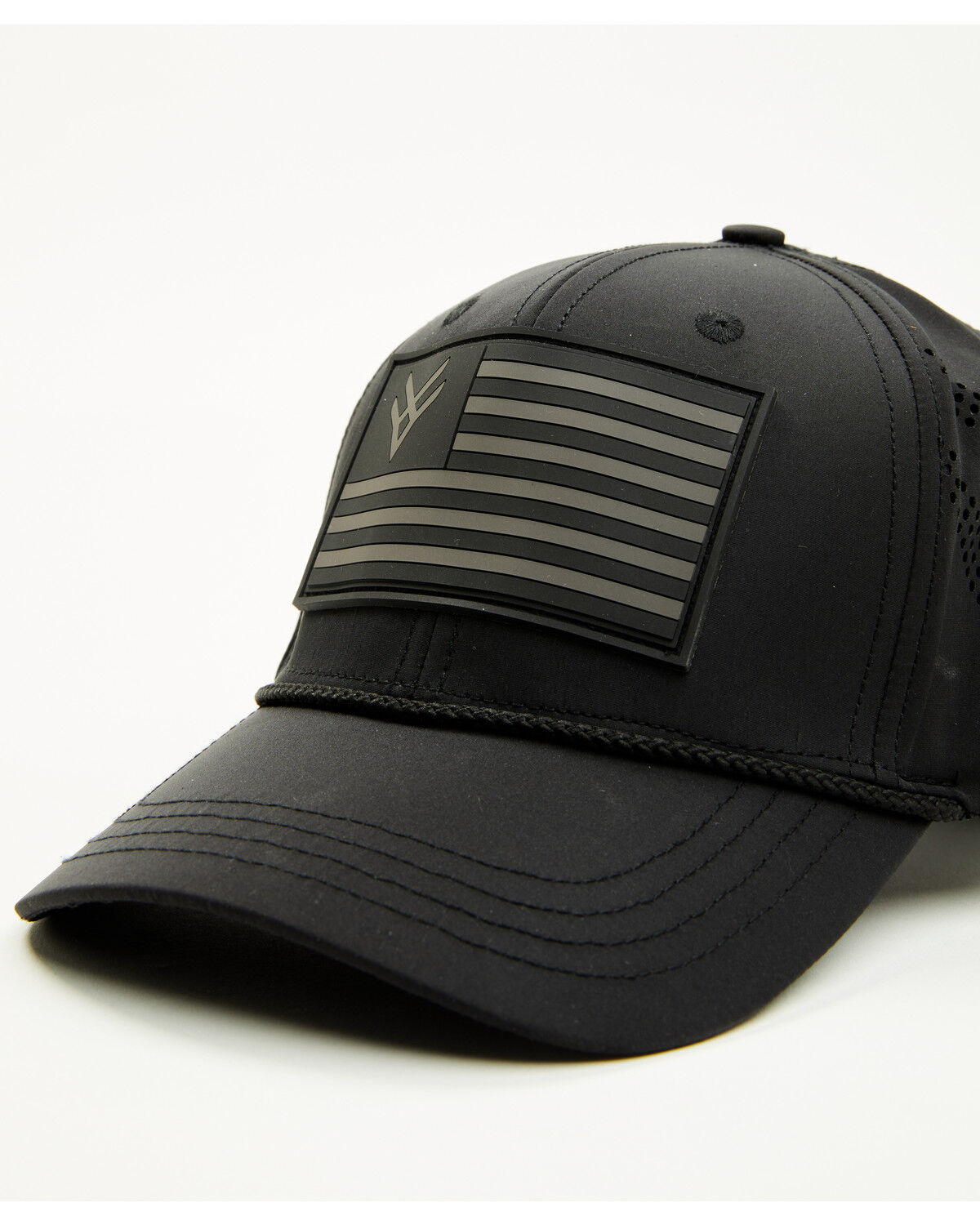 Image #2 - Hawx Men's Logo Flag Ball Cap, Black, hi-res