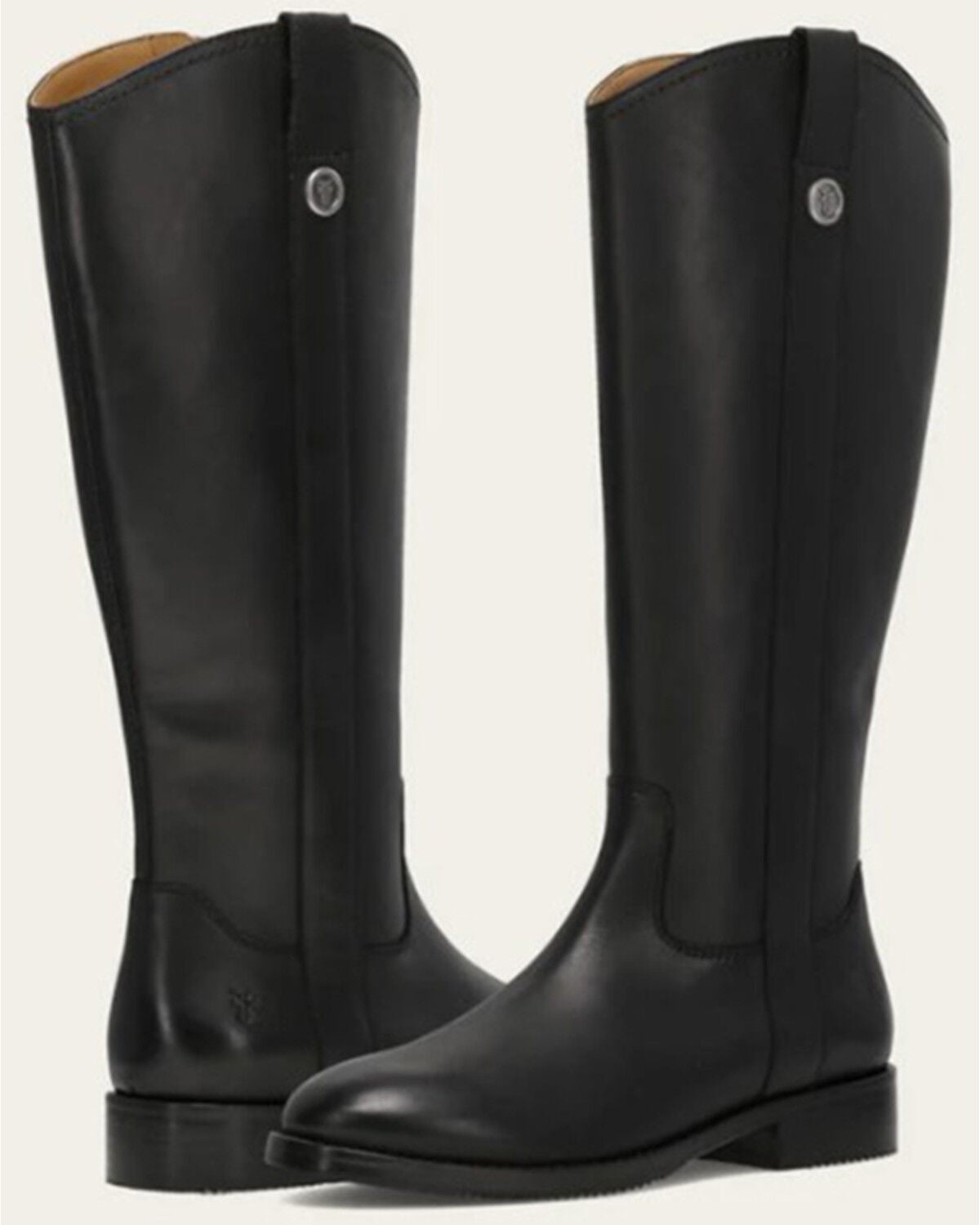 Image #4 - Frye Women's Melissa Lug Button Tall Western Boots - Round Toe, Black, hi-res