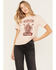 Wrangler Women's Drink Whiskey Graphic Tee , Blush, hi-res