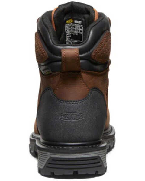 Image #4 - Keen Men's 6" Camden Waterproof Work Boots - Carbon Fiber Toe, Brown, hi-res