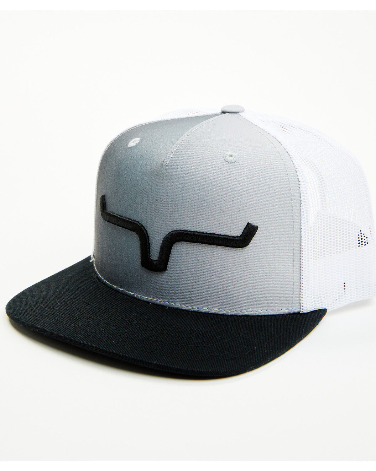Image #1 - Kimes Ranch Men's Wildstyle Weekly Mesh Back Ball Cap, Black/white, hi-res