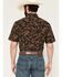 Image #4 - Ferrell Men's Gage Camo Print Short Sleeve Snap Stretch Western Shirt, Brown, hi-res
