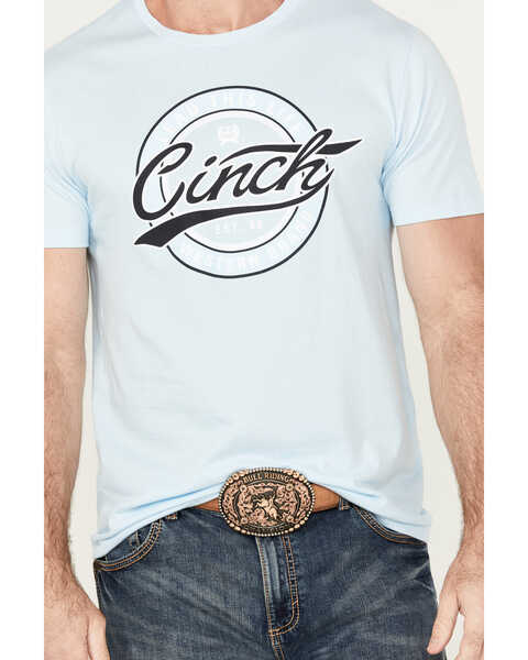Image #3 - Cinch Men's Lead This Life Short Sleeve Graphic T-Shirt, Light Blue, hi-res