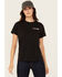 Image #2 - Wrangler RIGGS Women's Boot Barn Exclusive Talons Short Sleeve Graphic Work Tee, Black, hi-res
