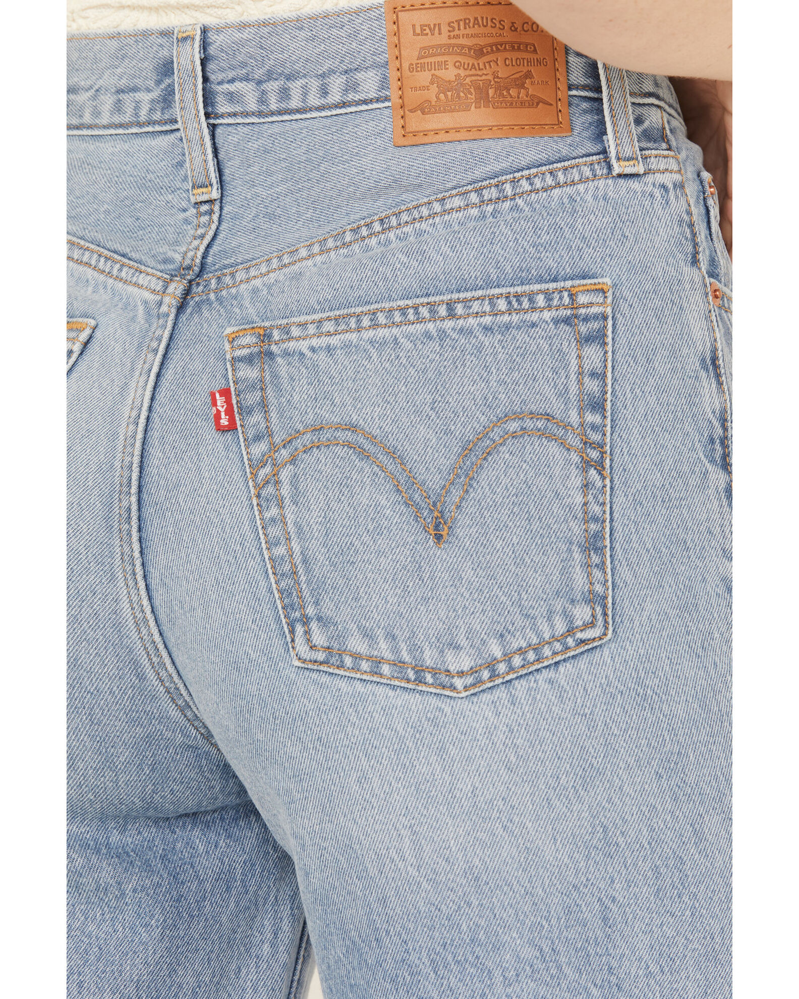 Levi s Premium Women s Light Wash High Rise Far and Wide Ribcage Wide Leg Jeans Sheplers