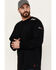 Image #2 - Ariat Men's FR Work Hard Live Free Long Sleeve T-Shirt, Black, hi-res
