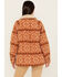 Shyanne Women's Southwestern Blanket Sherpa Lined Jacket , Caramel, hi-res