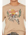 Image #3 - Sable Sky Boys' Wild West Short Sleeve Graphic T-Shirt, Brown, hi-res