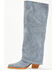 Image #3 - Wonderwest Women's Zendaya Tall Suede Western Boots - Snip Toe, Blue, hi-res