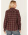 Image #4 - North River Women's Plaid Print Long Sleeve Button Down Flannel Shirt, Purple, hi-res