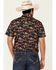 Dale Brisby Men's Desert Novelty Print Short Sleeve Western Shirt , Black, hi-res