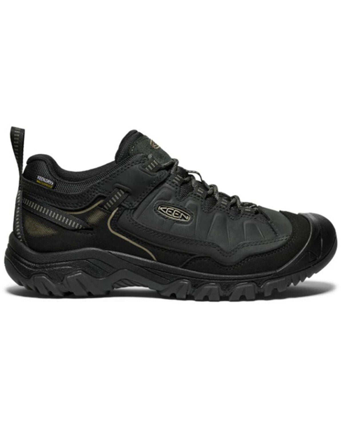Image #2 - Keen Men's Targhee IV Waterproof Hiking Shoes - Soft Toe, Black, hi-res