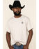 Image #5 - Cowboy Up Men's Cowboy Up or Shut Up Short Sleeve Graphic T-Shirt, Grey, hi-res