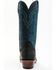 Image #5 - Lucchese Men's Two-Tone Roughout Western Boots - Square Toe, Black, hi-res
