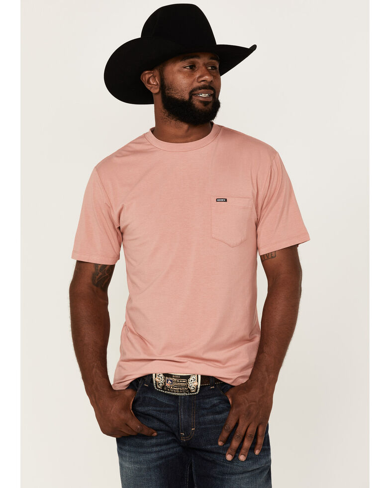 HOOey Men's The San Jose Pocket Bamboo T-Shirt , Pink, hi-res