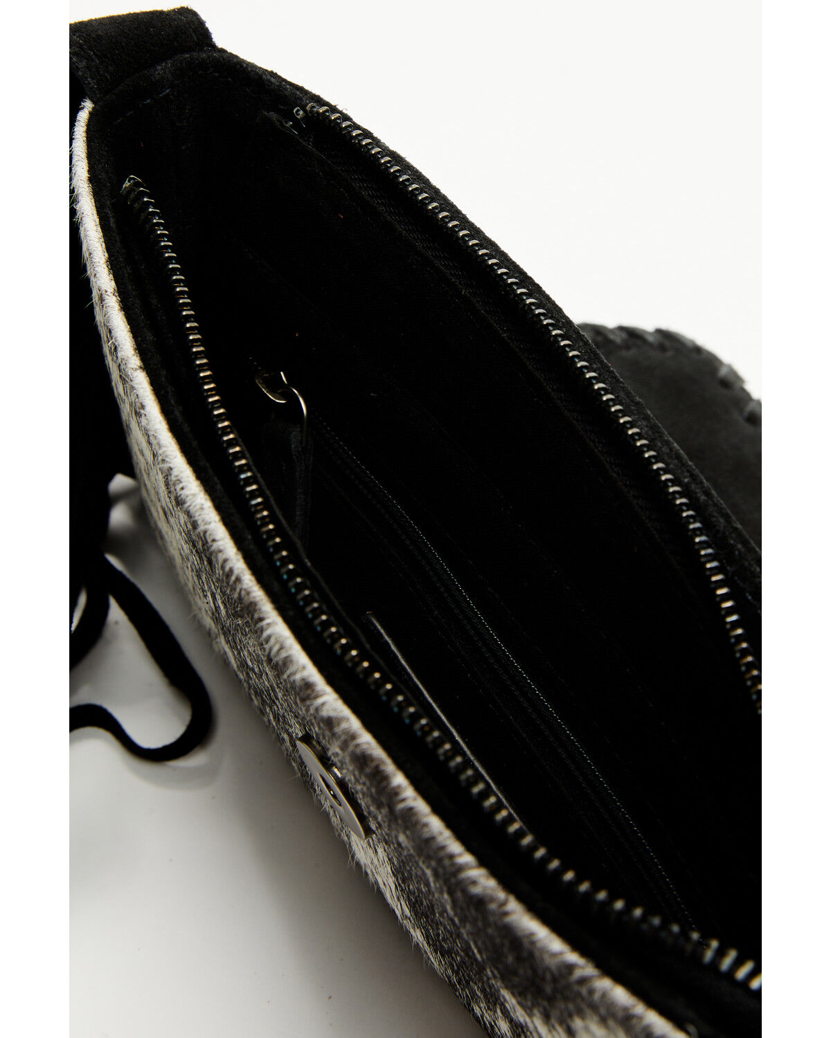 Image #4 - Shyanne Women's Cassidy Hair-On Tooled Leather Crossbody, Black, hi-res